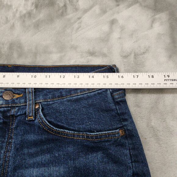 Wrangler Jeans Mens 32X32 Blue Dark Wash Relaxed Fit Straight Leg Stretch Denim - Picture 8 of 12